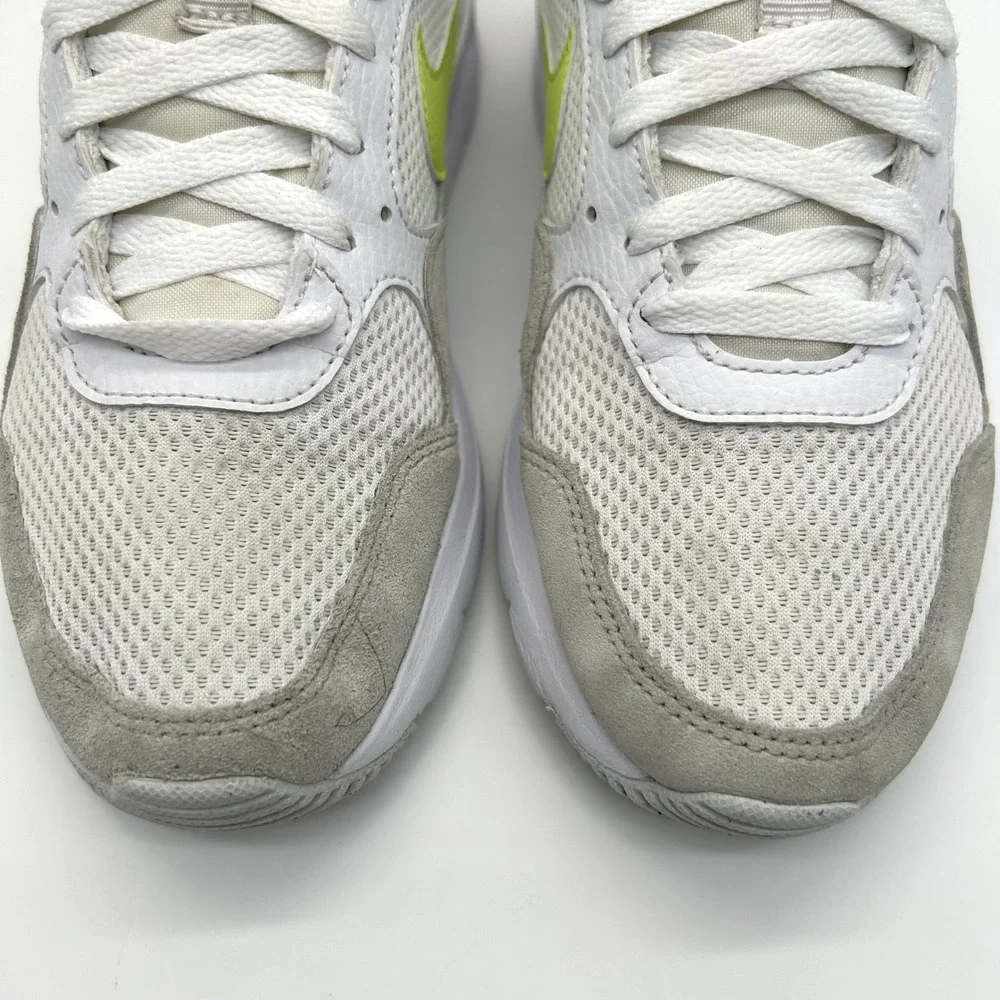 Nike Air Max SC Shoes Womens 7 White Lemon Mesh Suede Athletic Sneakers